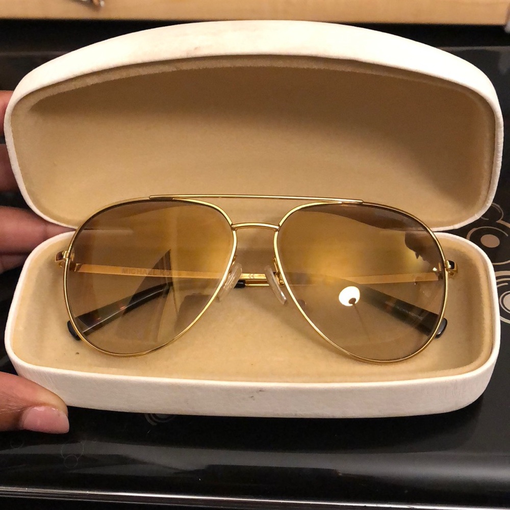 Michael kors gold aviators